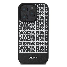 DKNY Coque de Protection pour iPhone 16 Pro Max à Bande Inférieure  Noir