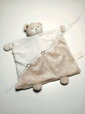 Doudou Plat Carré Ours Blanc