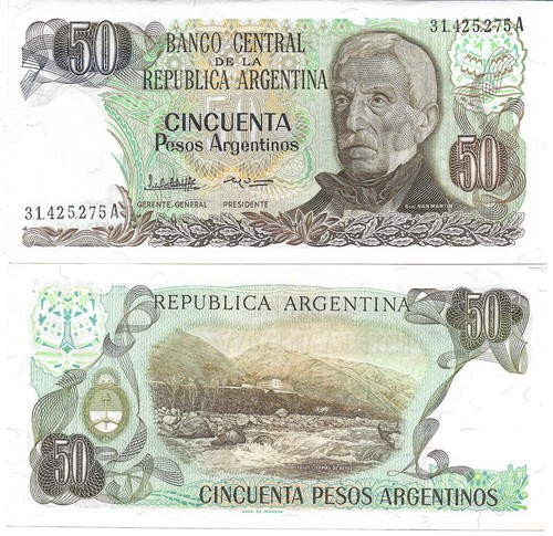 Argentine 50 pesos spl - .,
