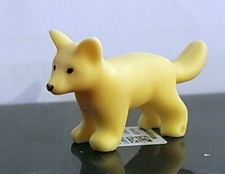 PLAYMOBIL LE PETIT RENARD POLAIRE BLANC JAUNE ANIMAL  FORET MONTAGNE SAUVAGE