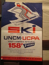 AFFICHETTE  SKI  COLONIES