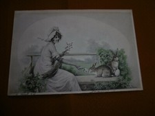  CPA Fantaisie MM. VIENNE illustrateur - jeune femme avec lapins