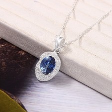 8x6 MM AAA Saphir Bleu
