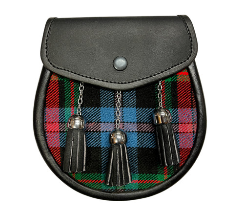 Sporran cuir tartan - en,
