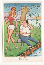 CARTE POSTALE HUMORISTIQUE : PÊCHE - PÊCHEUR - NON ÉCRITE