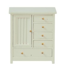 Maison De Poupées Commode Armoire Bébé JBM Meubles Miniatures De Nurserie Bleus