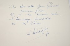A LA GLOIRE DU SACERDOCE-POESIE-GEORGES HERBINIERE ENVOI 1955