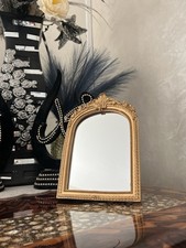 Miroir de Table Doré 25x17cm