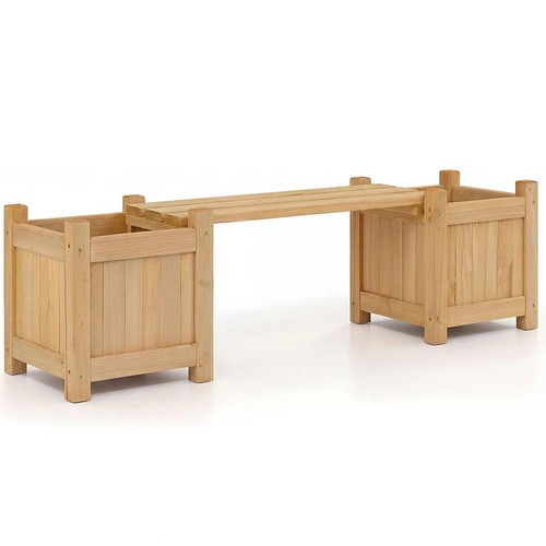 Banc bois avec 2 - en,