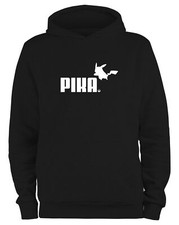 Styletex23 Sweat À Capuche Pour Hommes Pika Logo, Fun