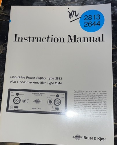 Bruel kjaer instructions - bruel,