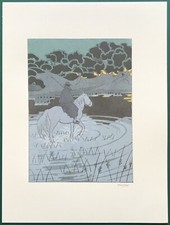 ILLUSTRATION COULEURS DE LEO LELEE tirée à 500 ex. : GARDIAN, CAMARGUE, PROVENCE