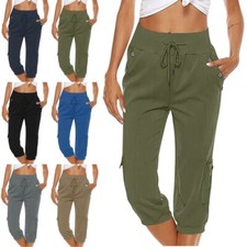 Pantalon Cargo Taille Haute