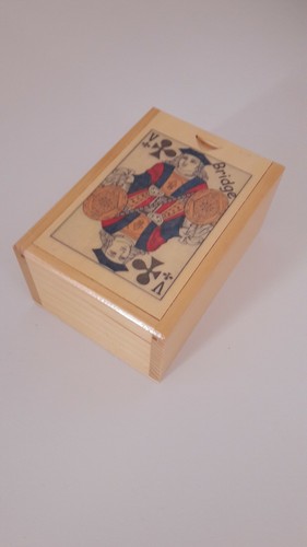 Jeu bridge boîte bois - jeu,