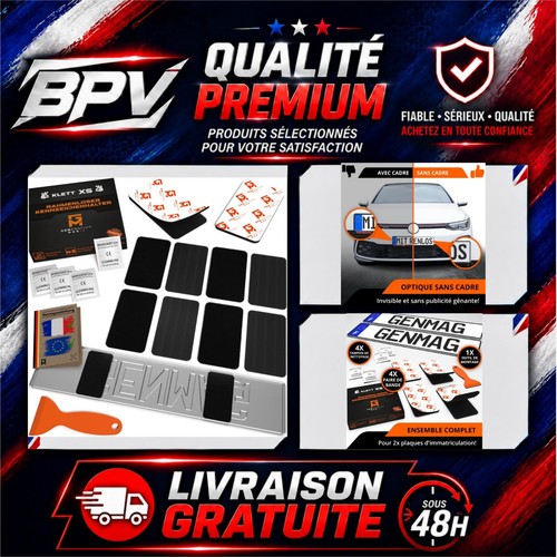 Support plaque immatriculation