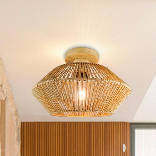 Plafonnier tissé lustre - plafonnier,