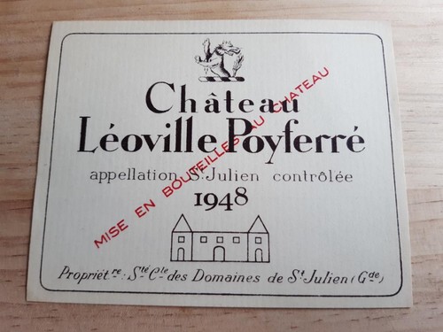 étiquette vin chateau