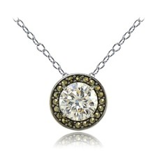 Collier Halo En Argent