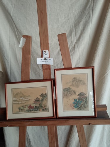 Peinture sur soie asiatique - asiatique, c