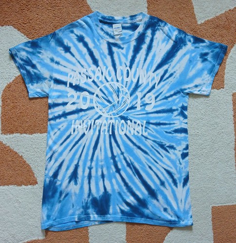 Shirt tie dye bleu - t-shirt, tie-dye