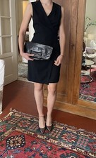 Sac Pochette Lamarthe en Cuir Noir