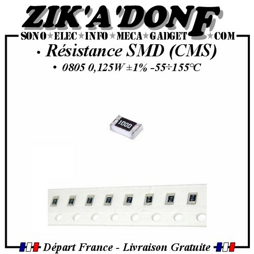 Lot résistances smd - de, 20