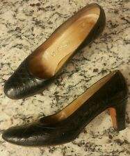 Black Aligator Pumps