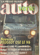 AUTO VERTE N°121 PEUGEOT V6 / LAND 90 VS UMM TD / REST. TOYOTA HJ45 / CAMEL TROP