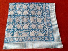 Foulards imprimés à la main Jari en coton indien Sarong fait main écharpe par...