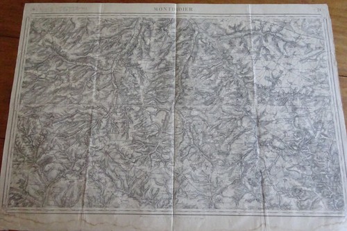 Carte etat major - carte, xixè