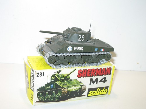 Solido char sherman - sherman, militaire