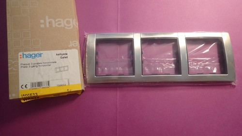 Hager wk633 plaque triple - plaque,
