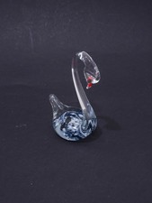 KVZKFG - Figurine En Verre Design Oiseau Cygne - Fait Main - 9,5 Cm - Vintage