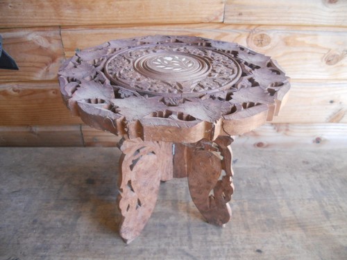 Porte plante bois ancien - plante,