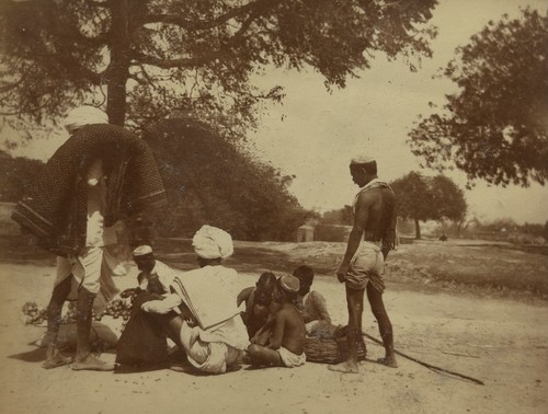 Inde groupe marchands en - inde,, de