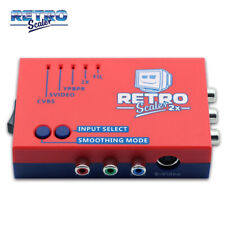 Retro Game Upscaler PS2 N64 NES SNES RetroScaler 2x AV, RCA ou S-Vidéo vers HDMI