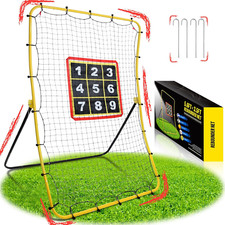 Soccer Rebounder Bounce Back Net,Baseball Rebounder Net, Adjustable Angle All Ag
