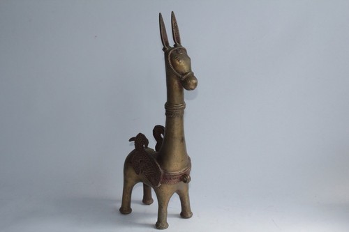 Ancien cheval bronze cire - bronze,