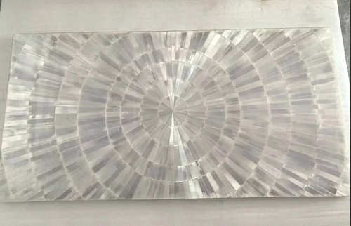 Selenite stone dining - dining, center