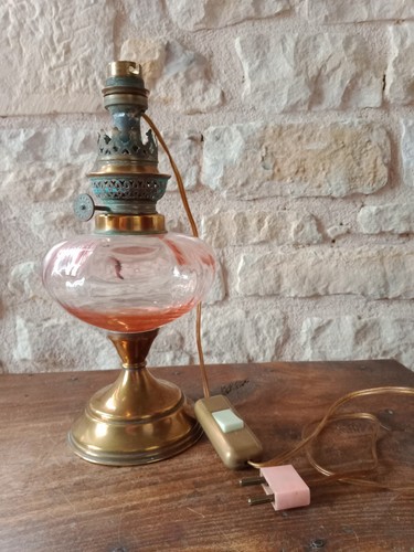 Lampe petrole électrifié - lampe,