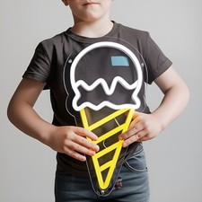Gaufré led néon panneau - néon,