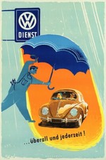 VW WOLSVAGEN AUTO Rrqu - POSTER HQ 40x60cm d'une AFFICHE VINTAGE