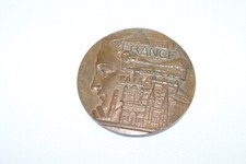 LA FRANCE SUPERBE GRANDE MÉDAILLE BRONZE GRAVURE PIERRE TURIN 8.2 cm