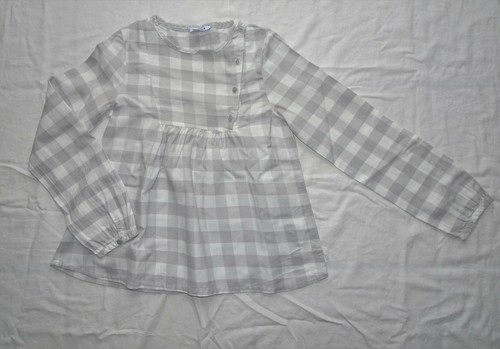 Blouse grise blanche pour - grise,