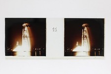 Paris la nuit Exposition coloniale 1931 Photo Stereo L2n8 Plaque Vintage