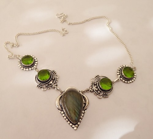 Collier plaqué argent - , 925