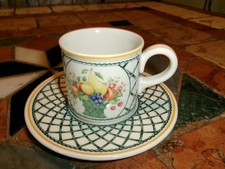 Petite Tasse à café , à Moka et sous tasse Villeroy & Boch "Basket"