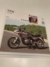 Suzuki 650 XN85 turbo 1982 carte moto de collection Atlas Japon