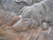 Vintage . Plaque de cheminée