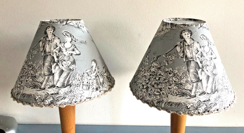 Abat jour toile - en, jouy